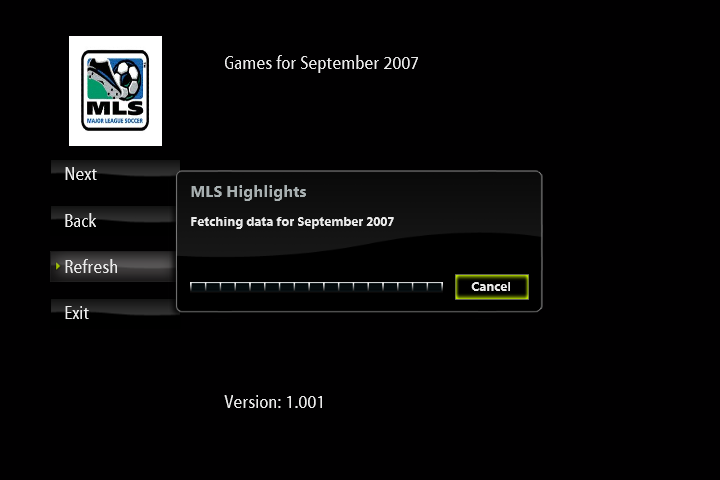 Loading the games for September